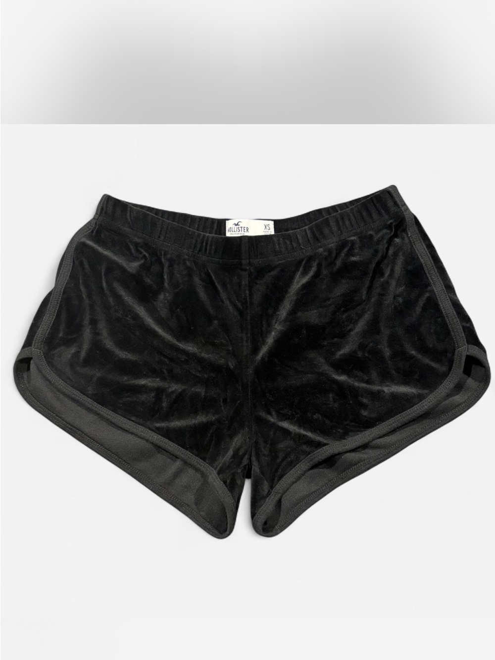 Hollister Black Velvet Lounge Shorts